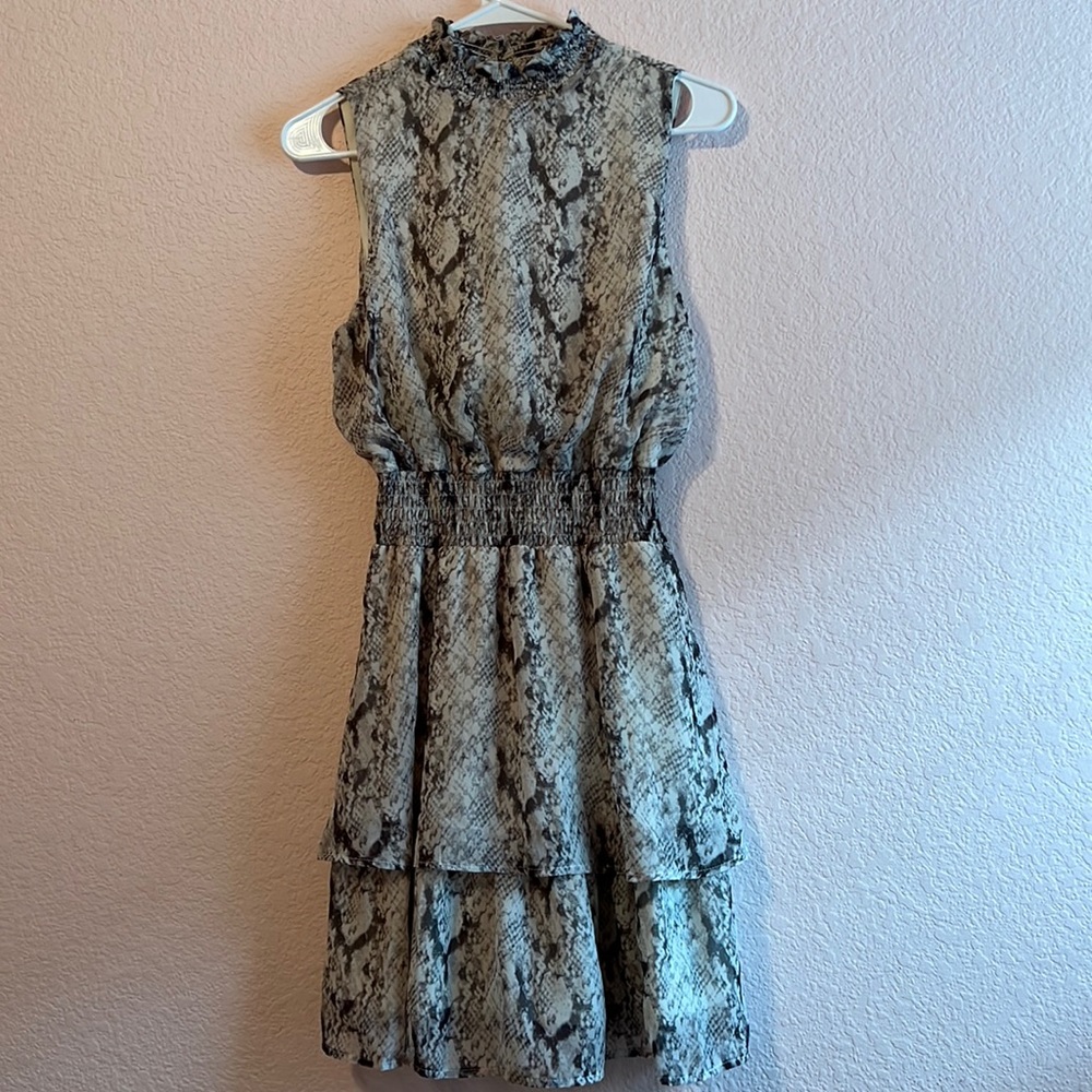 Snakeskin MIDI Dress